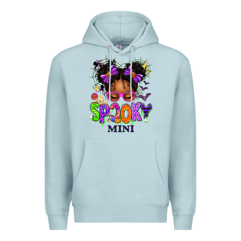 Spooky Mini Halloween Messy Bun Premium Hoodie by texasbilliewilder | Teevron