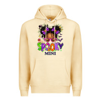 Pina Colada Spooky Mini Halloween Messy Bun Premium Hoodie - texasbilliewilder