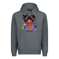 Rock Spooky Mini Halloween Messy Bun Premium Hoodie - texasbilliewilder