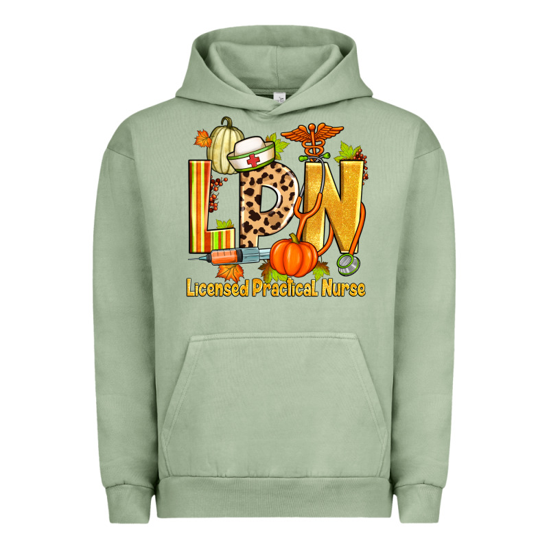 Fall Lpn Licensed Practical Nurse Urban Hoodie by Zillion Design Studio | Teevron