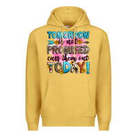 Antique Gold tomorrow is not promised cuss them out today! Premium Hoodie - Zillion Design Studio