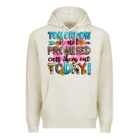 Oatmeal Heather tomorrow is not promised cuss them out today! Premium Hoodie - Zillion Design Studio