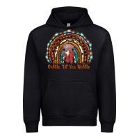Black gobble till you wobble thanksgiving rainbow Urban Hoodie - RanaPortraitStore