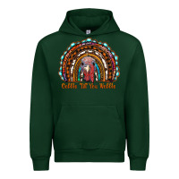 Forest Green gobble till you wobble thanksgiving rainbow Urban Hoodie - RanaPortraitStore