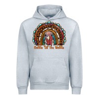 Heather Grey gobble till you wobble thanksgiving rainbow Urban Hoodie - RanaPortraitStore