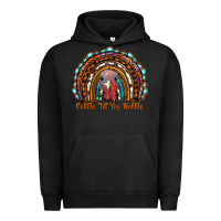 Pigment Black gobble till you wobble thanksgiving rainbow Urban Hoodie - RanaPortraitStore