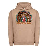 Pigment Burro gobble till you wobble thanksgiving rainbow Urban Hoodie - RanaPortraitStore