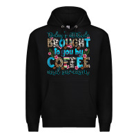Black today's attitude brought to you by coffee and sarc Premium Hoodie - Zillion Design Studio