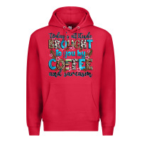 Cardinal today's attitude brought to you by coffee and sarc Premium Hoodie - Zillion Design Studio