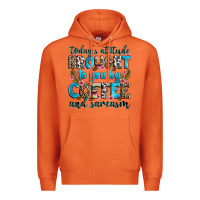 Carrot today's attitude brought to you by coffee and sarc Premium Hoodie - Zillion Design Studio