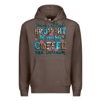 Coffee today's attitude brought to you by coffee and sarc Premium Hoodie - Zillion Design Studio