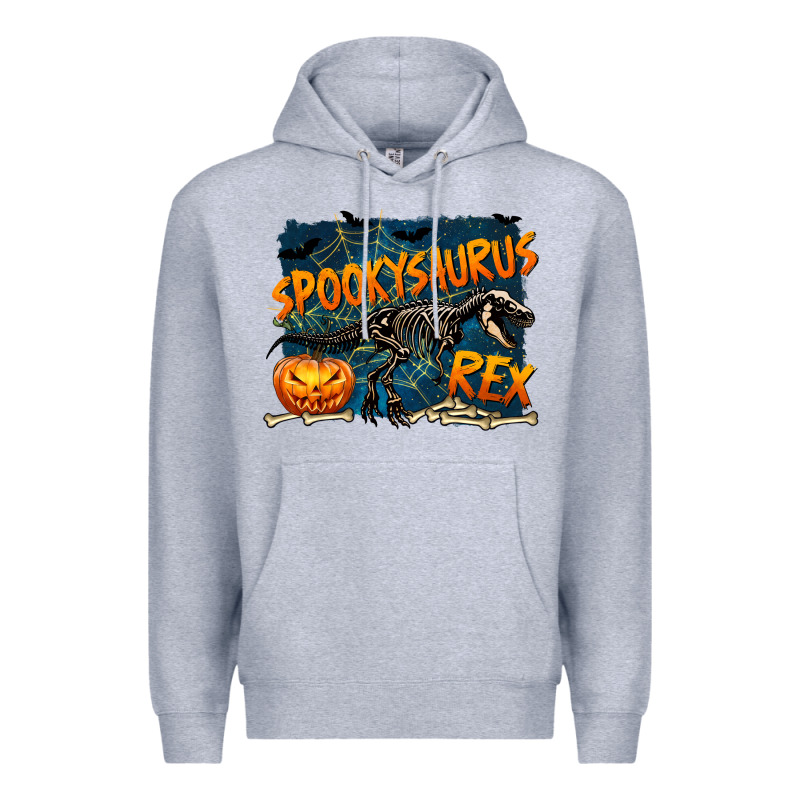 Spooky Saurus Rex Premium Hoodie by texasbilliewilder | Teevron