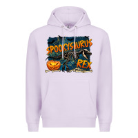 Lilac Spooky Saurus Rex Premium Hoodie - texasbilliewilder