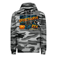 Slate Camo Spooky Saurus Rex Premium Hoodie - texasbilliewilder