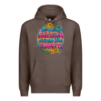 Coffee throwing sarcasm around like confetti Premium Hoodie - Zillion Design Studio