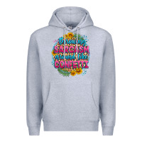 Heather Grey throwing sarcasm around like confetti Premium Hoodie - Zillion Design Studio