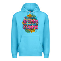 Ocean Blue throwing sarcasm around like confetti Premium Hoodie - Zillion Design Studio