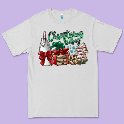 Christmas Vibes Premium Tee Designed By Sublimationcraftshop