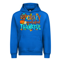 Cobalt crazy grateful thankful Urban Hoodie - Zillion Design Studio
