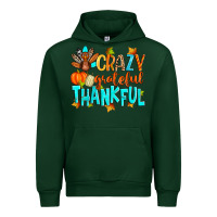 Forest Green crazy grateful thankful Urban Hoodie - Zillion Design Studio