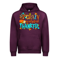 Mauve Wine crazy grateful thankful Urban Hoodie - Zillion Design Studio