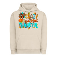 Pigment French Oak crazy grateful thankful Urban Hoodie - Zillion Design Studio