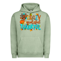 Pigment Oil Green crazy grateful thankful Urban Hoodie - Zillion Design Studio