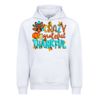 White crazy grateful thankful Urban Hoodie - Zillion Design Studio