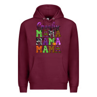 Burgundy Spooky Mama Premium Hoodie - texasbilliewilder
