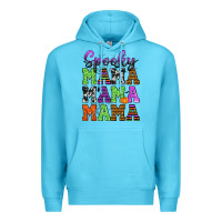 Ocean Blue Spooky Mama Premium Hoodie - texasbilliewilder