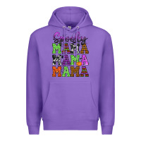 Purple Spooky Mama Premium Hoodie - texasbilliewilder