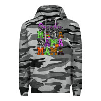 Slate Camo Spooky Mama Premium Hoodie - texasbilliewilder