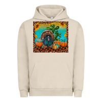 Pigment French Oak turkey and pumpkins Urban Hoodie - RanaPortraitStore