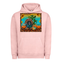 Pigment Salmon turkey and pumpkins Urban Hoodie - RanaPortraitStore