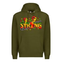 Army Green strong juneteenth Premium Hoodie - Zillion Design Studio