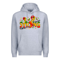 Heather Grey strong juneteenth Premium Hoodie - Zillion Design Studio