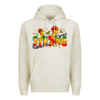 Oatmeal Heather strong juneteenth Premium Hoodie - Zillion Design Studio