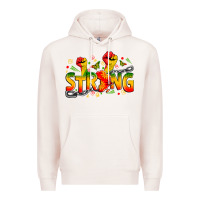 Pale Pink strong juneteenth Premium Hoodie - Zillion Design Studio