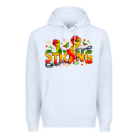 White strong juneteenth Premium Hoodie - Zillion Design Studio