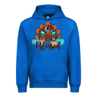 Cobalt thanksgiving turkey pumpkin blessed Urban Hoodie - RanaPortraitStore