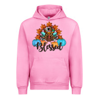 Fuchsia Pink thanksgiving turkey pumpkin blessed Urban Hoodie - RanaPortraitStore