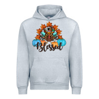 Heather Grey thanksgiving turkey pumpkin blessed Urban Hoodie - RanaPortraitStore