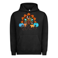 Pigment Black thanksgiving turkey pumpkin blessed Urban Hoodie - RanaPortraitStore