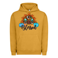 Pigment Peanut Butter thanksgiving turkey pumpkin blessed Urban Hoodie - RanaPortraitStore