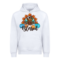 White thanksgiving turkey pumpkin blessed Urban Hoodie - RanaPortraitStore