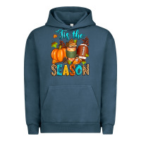 Pigment Midnight Navy 'tis the season american  football Urban Hoodie - Zillion Design Studio
