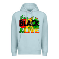 Blue Mist stay black and live Premium Hoodie - Zillion Design Studio