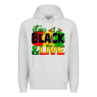 Dove Grey stay black and live Premium Hoodie - Zillion Design Studio