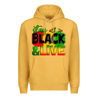 Mustard stay black and live Premium Hoodie - Zillion Design Studio