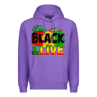 Purple stay black and live Premium Hoodie - Zillion Design Studio